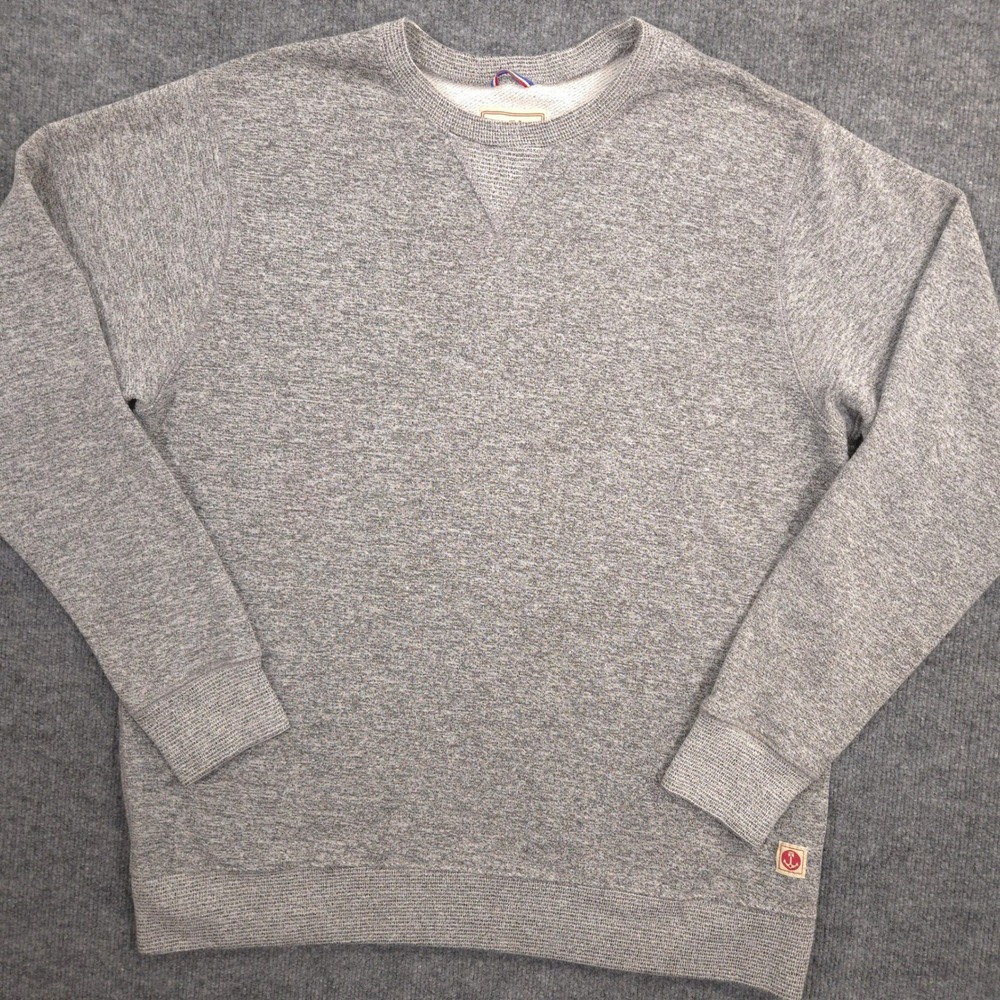 Iron & Resin Libertad Crew Sweatshirt Mens XL Gray French Terry Made In USA